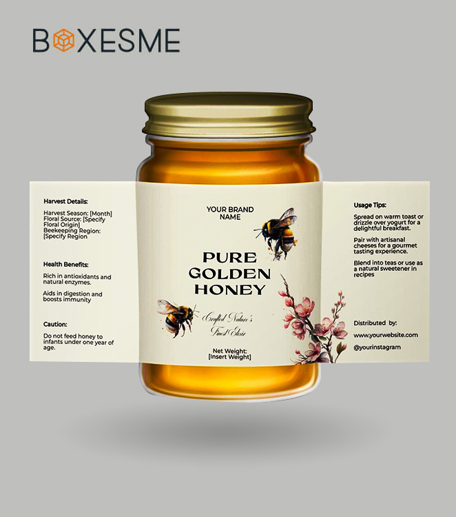 Custom Honey Labels Packaging 2
